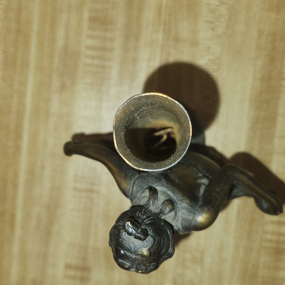 Bronze Art Deco-style dancing lady candle holder or Figurine - Picture 6 of 8